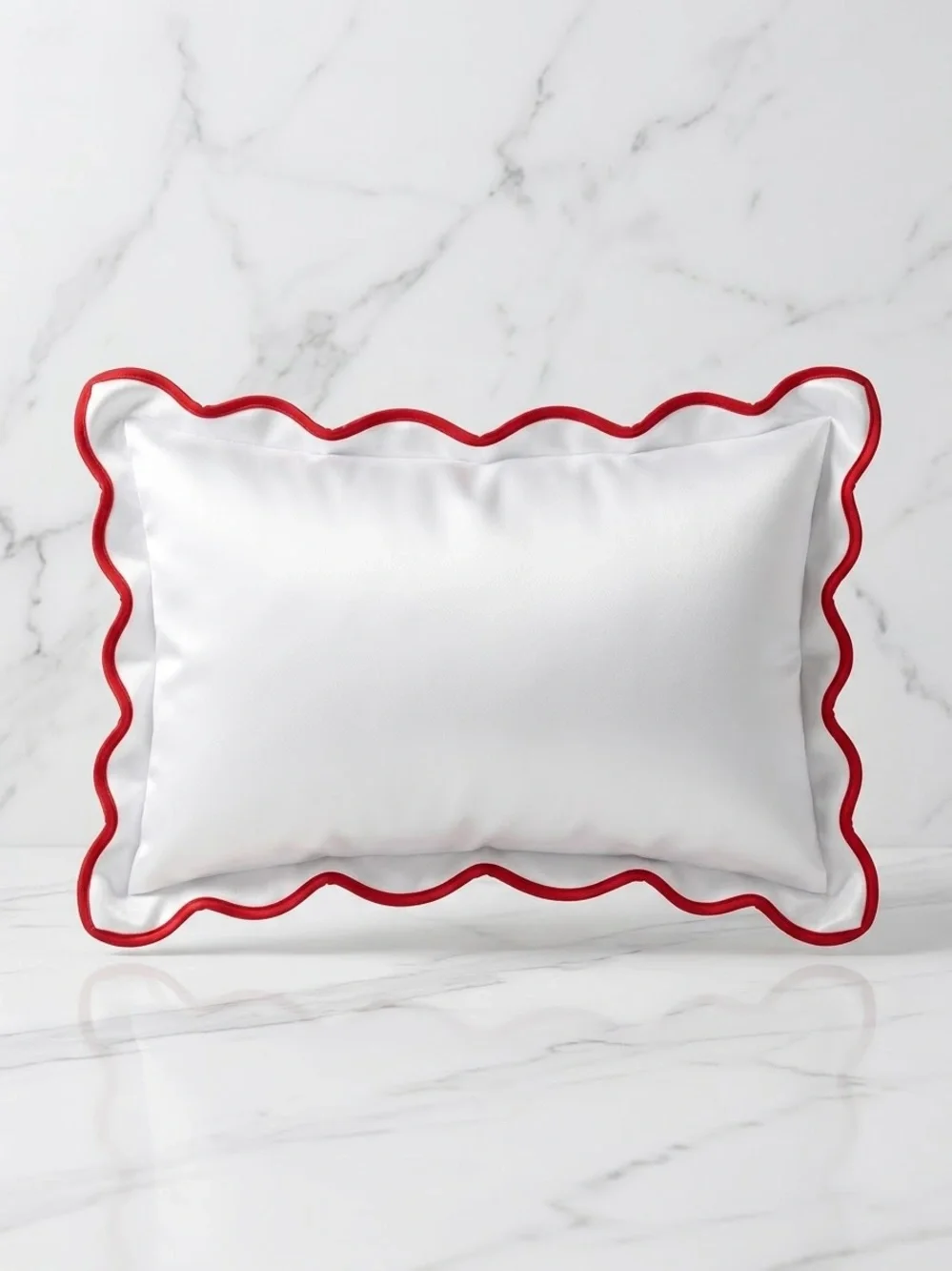 New Life Is Sweet Blue Gingham Strawberry Decorative Pillow